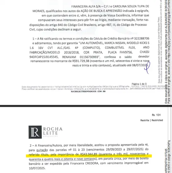 Documento do processo — Busca e apreensão